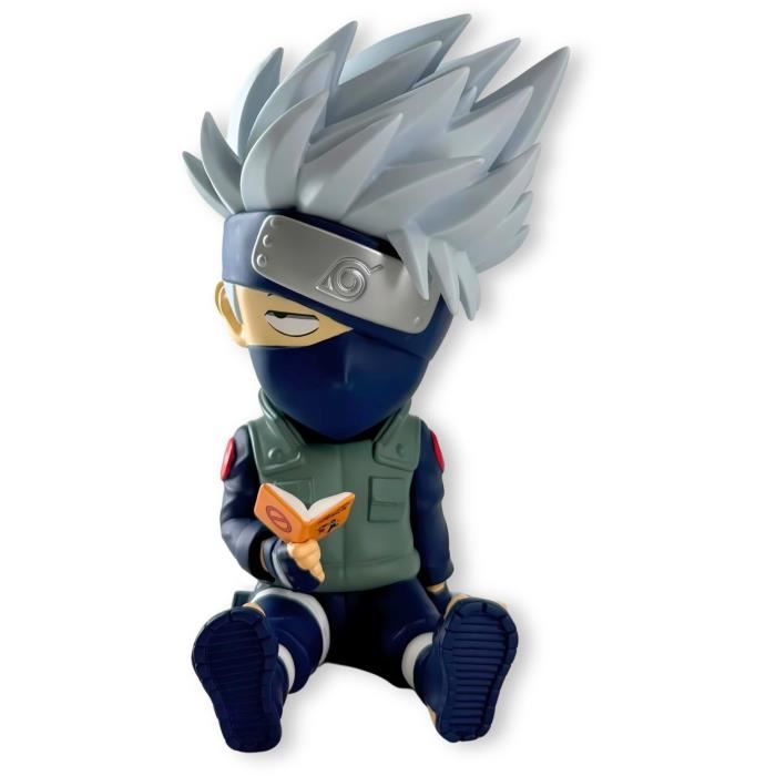 Tirelire - PLASTOY - Naruto - Kakashi - Plastique de haute qualité - Détails sculptés - Fonctionnelle