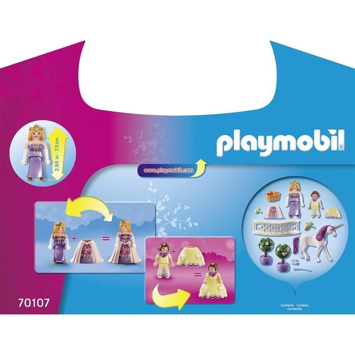 PLAYMOBIL - 70107 - Valisette Princesses avec licorne