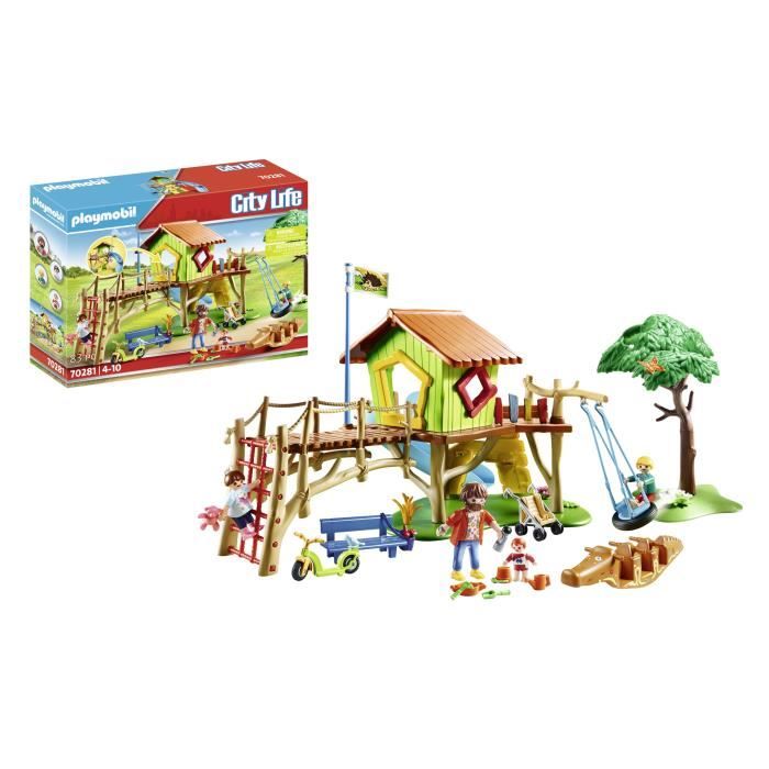 PLAYMOBIL - 70281 - Parc de jeux et enfants - City Life - Multicolore - Plastique