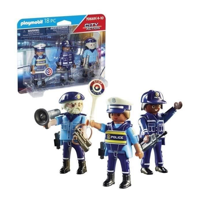 Playmobil 70669 Equipe de policiers, City Action, Les policiers, Des 4 ans