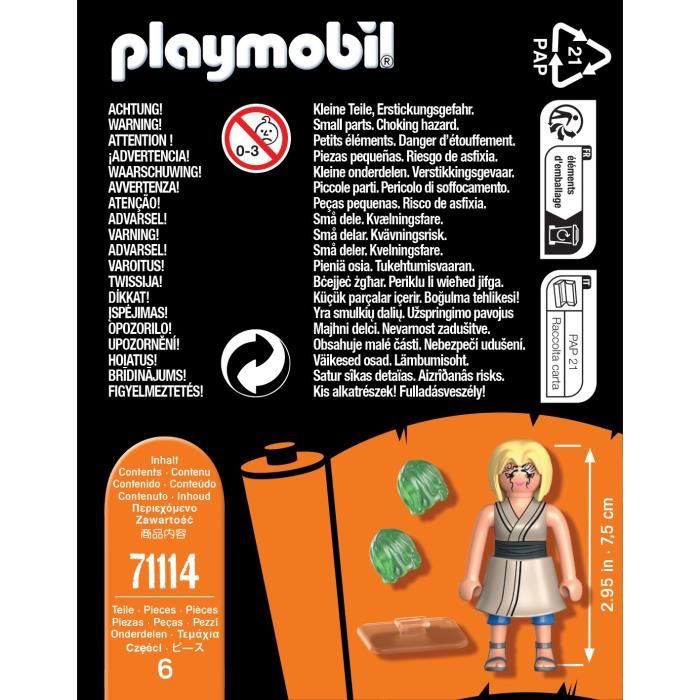 Figurine PLAYMOBIL Tsunade - Naruto Shippuden - Blanc - 6 pieces - A partir de 5 ans