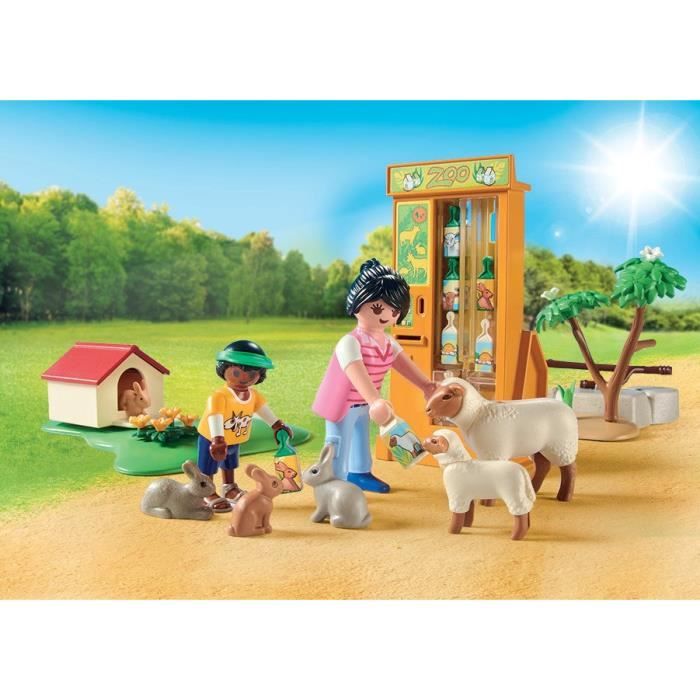 PLAYMOBIL - 71191 - Ferme pédagogique - Le parc animalier - Animaux domestiques - Family Fun - Country