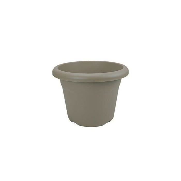 PLASTIKEN Pot a fleurs Ø 60 cm rond - Taupe