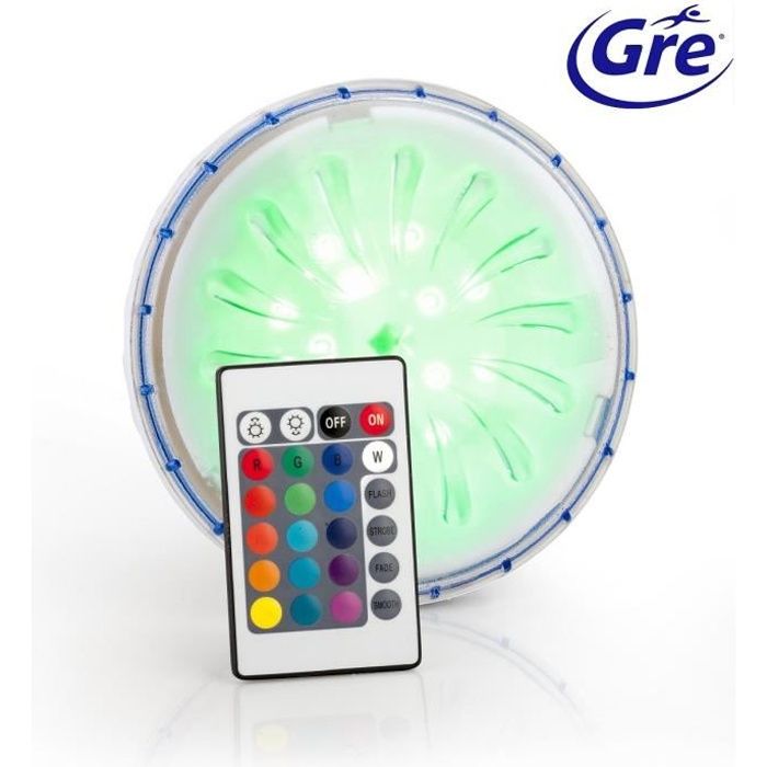 GRE - Projecteur - LED Couleur - pour piscines hors-sol paroi en acier/métal