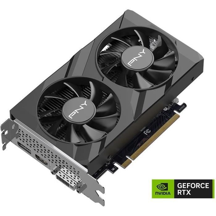 PNY - Carte graphique - GEFORCE RTX 3050 - 6GB - VERTO Dual Fan Edition