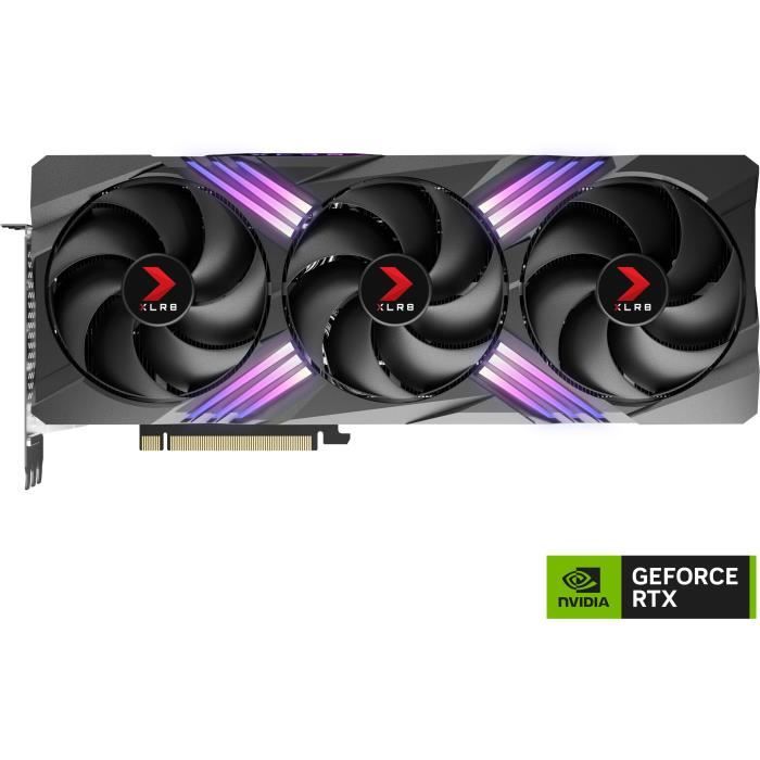 PNY - Carte graphique - GeForce RTX 4070 Ti SUPER 16GB XLR8 Gaming VERTO EPIC-X RGB Overclocked Triple Fan DLSS 3