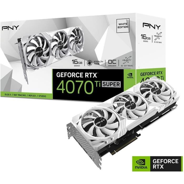 PNY - Carte graphique - GEFORCE RTX 4070 Ti SUPER - 16GB - VERTO Overclocked Edition DLSS 3