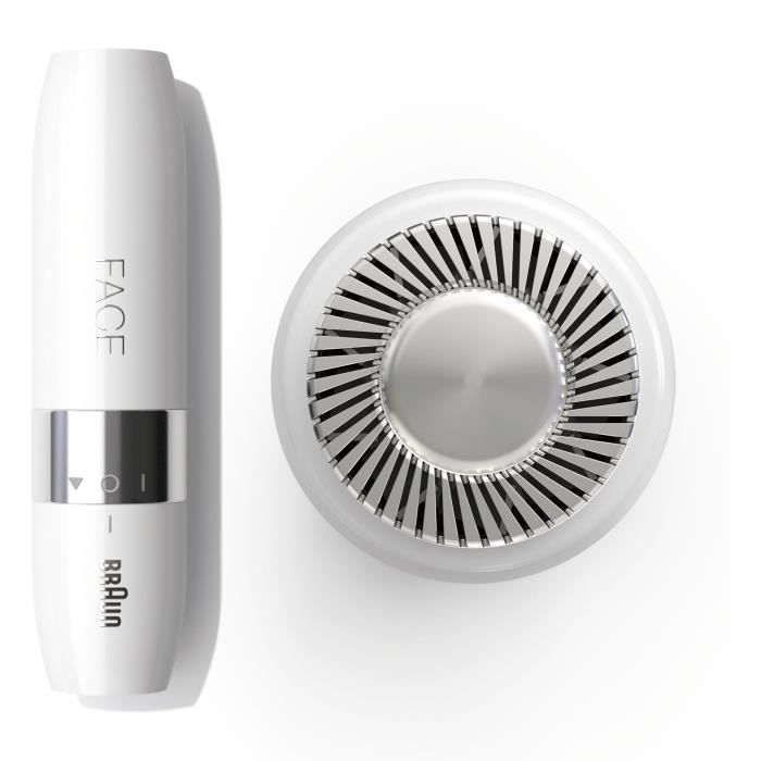 Rasoir Visage électrique pour femme Braun Face Mini FS1000 - Fonction Smart Light - Blanc