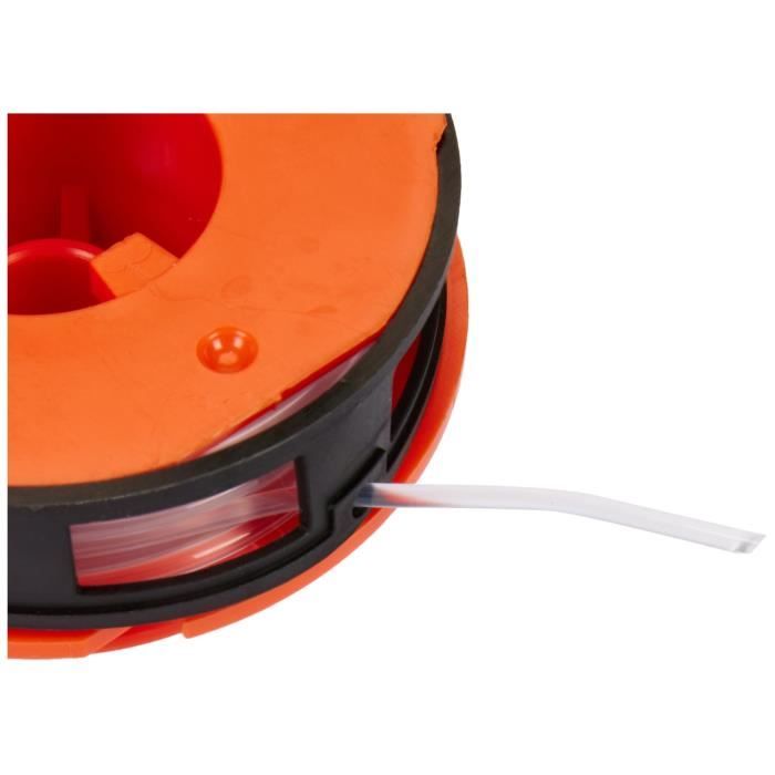 Bobine de fil nylon - BLACK & DECKER - Accessoires Coupe-Bordures - Longueur 5,5m - Orange