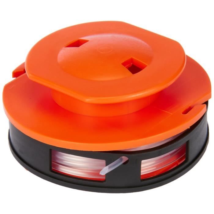 Bobine de fil nylon - BLACK & DECKER - Accessoires Coupe-Bordures - Longueur 5,5m - Orange