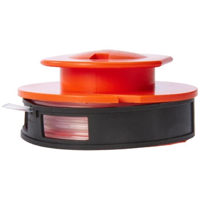 Bobine de fil nylon - BLACK & DECKER - Accessoires Coupe-Bordures - Longueur 5,5m - Orange