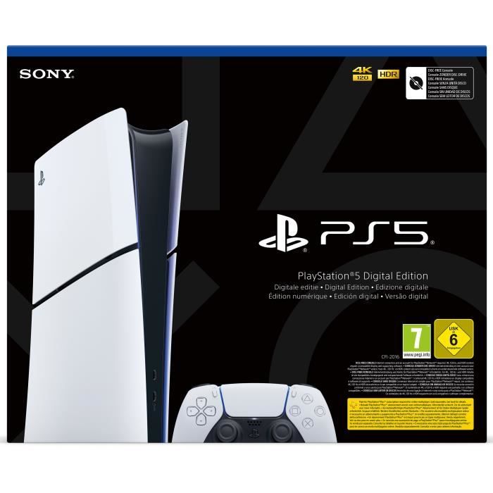 Console PlayStation 5 - Edition Digitale (Modele Slim)