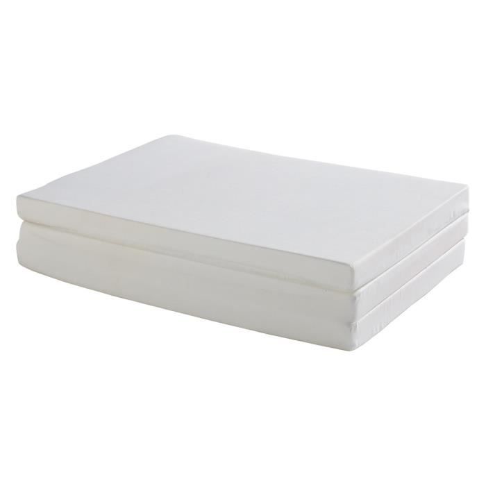 Matelas de Voyage Bébé - Pliant - 60x120x4 cm - Pliable : Idéal pour couchage d'appoint - Déhoussable