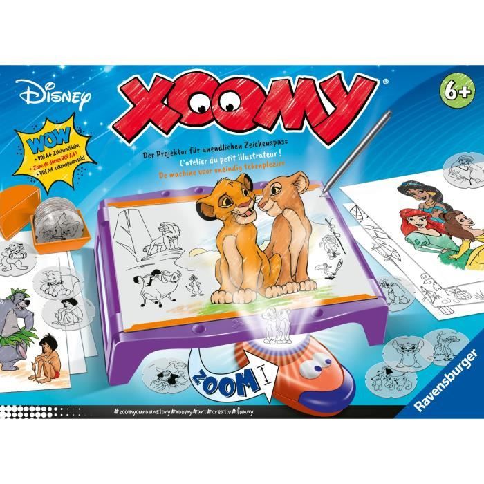 Xoomy Maxi Disney, Table a dessiner, Dessin, Mixte, Activité créative, Des 6 ans, 23946, Ravensburger