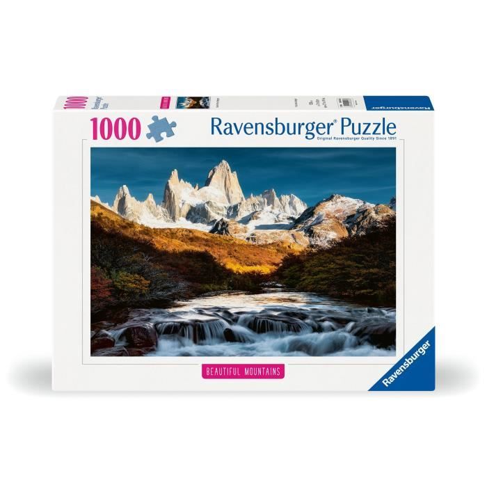 Puzzle 1000p Le Fitz Roy Patagonie (Highlights), Adultes & enfants, Des 14 ans, Puzzle de qualité supérieure, 12000253, Ravensburger