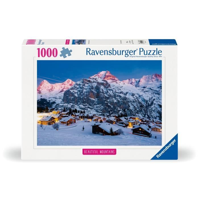 Puzzle 1000 pieces LOberland bernois, Mürren (Highlights), Adultes & enfants, Des 14 ans, Puzzle de qualité supérieure, 12000254, R