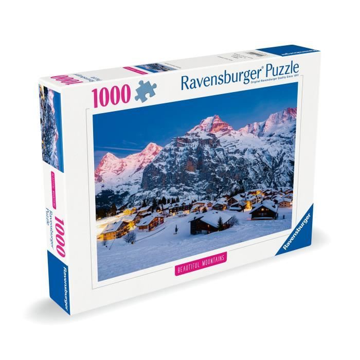 Puzzle 1000 pieces LOberland bernois, Mürren (Highlights), Adultes & enfants, Des 14 ans, Puzzle de qualité supérieure, 12000254, R