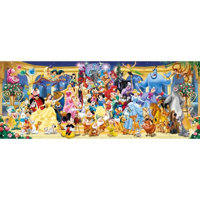 Ravensburger-Puzzle 1000 pieces Panorama-Photo de groupe Disney-Adultes&enfants des 14 ans-Puzzle de qualité supérieure-12000444