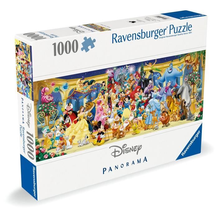 Ravensburger-Puzzle 1000 pieces Panorama-Photo de groupe Disney-Adultes&enfants des 14 ans-Puzzle de qualité supérieure-12000444