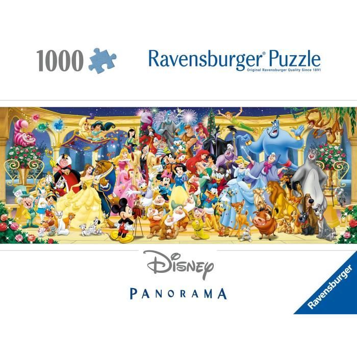 Ravensburger-Puzzle 1000 pieces Panorama-Photo de groupe Disney-Adultes&enfants des 14 ans-Puzzle de qualité supérieure-12000444