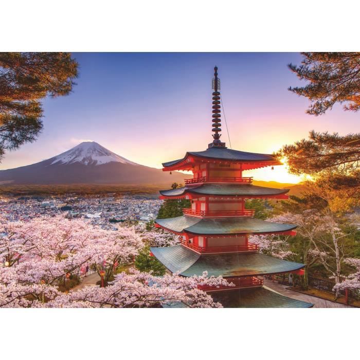 Puzzle 1000 pieces Cerisiers en fleurs du Mont Fuji, Adultes et enfants, Des 14 ans, Puzzle de qualité supérieure, 12000582, Ravensb