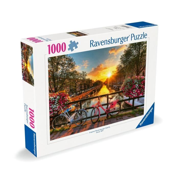 Puzzle 1000 pieces Vélos a Amsterdam, Adultes & enfants des 14 ans, Puzzle de qualité supérieure, 12000662, Ravensburger