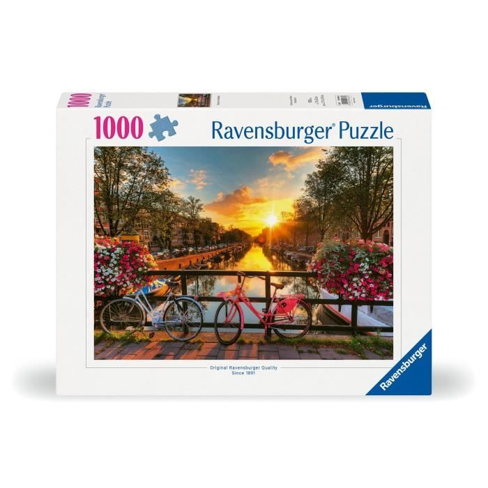 Puzzle 1000 pieces Vélos a Amsterdam, Adultes & enfants des 14 ans, Puzzle de qualité supérieure, 12000662, Ravensburger