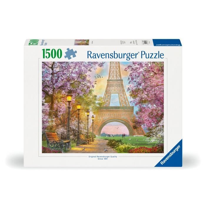 Puzzle 1500 pieces Amour a Paris, Adultes & enfants des 14 ans, Puzzle de qualité supérieure 80x60cm, 12000694, Ravensburger