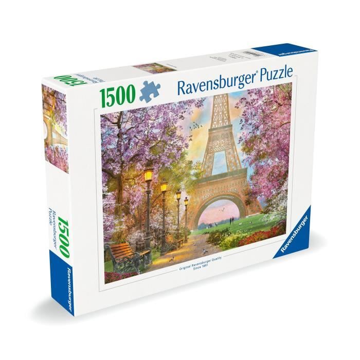 Puzzle 1500 pieces Amour a Paris, Adultes & enfants des 14 ans, Puzzle de qualité supérieure 80x60cm, 12000694, Ravensburger