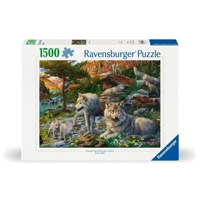 Puzzle 1500 pieces Loups au printemps, Adultes & enfants des 14 ans, Puzzle de qualité supérieure 80x60cm, 12000719, Ravensburger