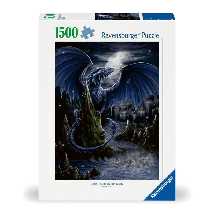 Ravensburger - Puzzle 1500 pieces - Le dragon bleu - Adultes & enfants des 14 ans - Puzzle de qualité supérieure 80x60cm -12000731