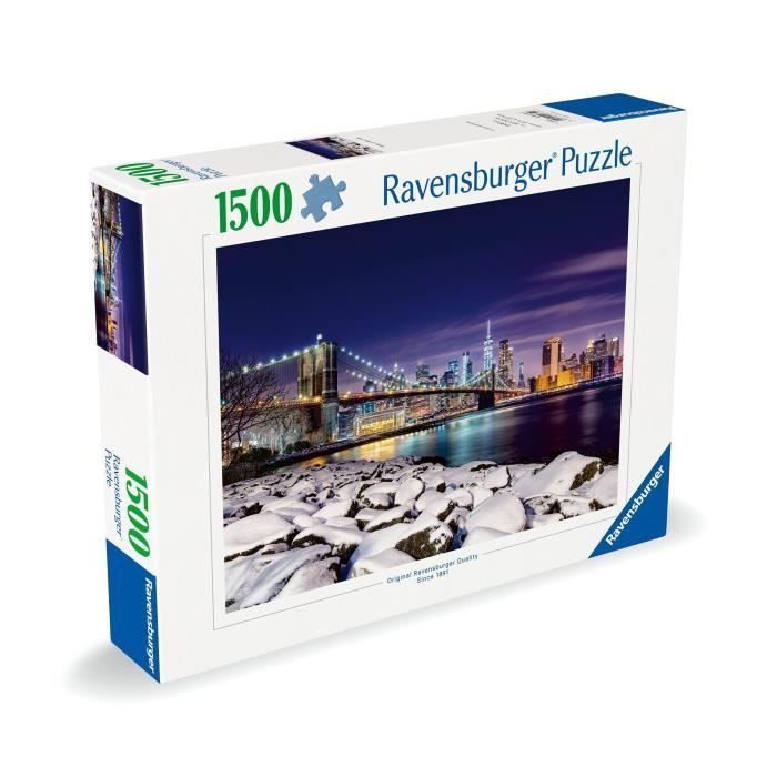 Puzzle 1500 pieces New York en hiver, Adultes & enfants des 14 ans, Puzzle de qualité supérieure 80x60cm, 12000734, Ravensburger