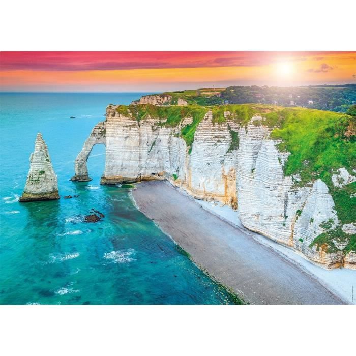 Nathan-Puzzle 1000p-Les falaises d'Etretat-Adultes et enfants des 14 ans-Puzzle de qualité supérieure-Encastrement parfait-12000920