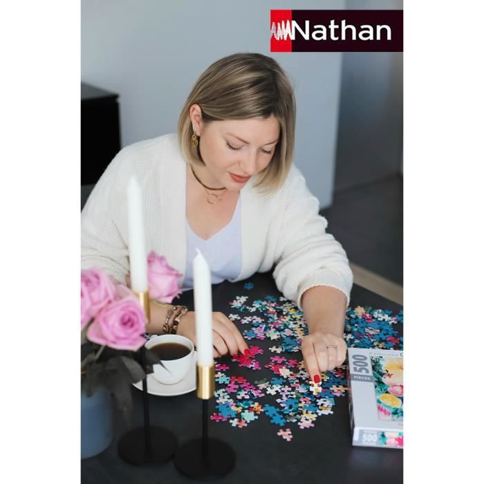 Nathan-Puzzle 1000p-Les falaises d'Etretat-Adultes et enfants des 14 ans-Puzzle de qualité supérieure-Encastrement parfait-12000920