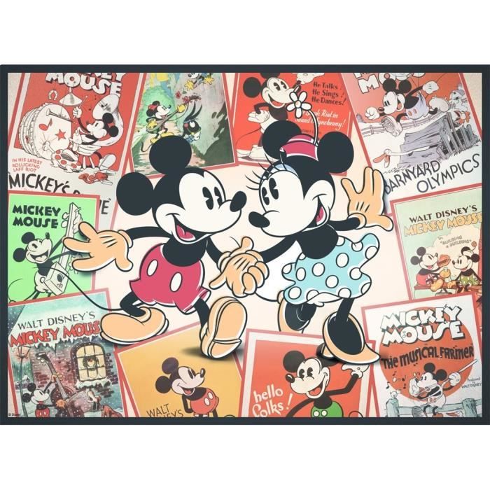 Nathan-Puzzle 500 pieces-Souvenirs de Mickey/Disney-Adultes et enfants des 12 ans-Puzzle de qualité supérieure-12000969