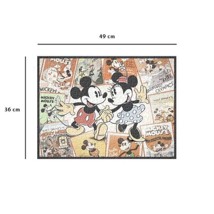 Nathan-Puzzle 500 pieces-Souvenirs de Mickey/Disney-Adultes et enfants des 12 ans-Puzzle de qualité supérieure-12000969