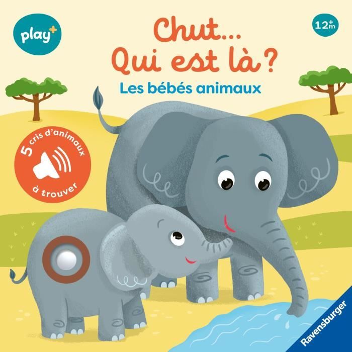 Ravensburger - Play + - Mon 1er livre sonore Cherche et trouve - Chut qui est la ? Les bébés animaux - 13099034