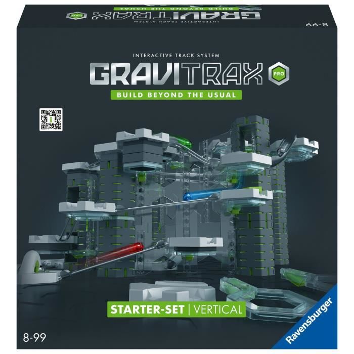 GraviTrax PRO Starter Set Vertical, 152 pieces-Circuit de billes, Parcours de billes a construire, Des 8 ans, 22426, Ravensburger