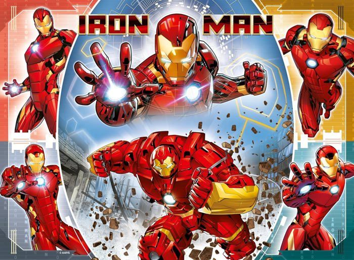 Puzzle 100 pieces XXL, Le puissant Iron Man / Marvel Avengers, 00013377, A partir de 6 ans, Ravensburger, MARVEL HEROS