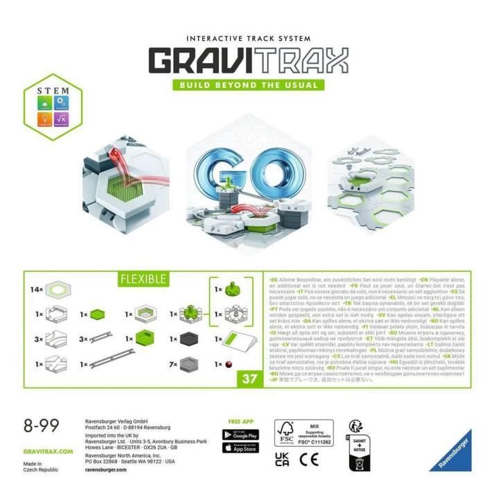 Gravitrax GO Flexible-Circuit de billes-Jeu de construction-Des 8 ans-23705 - Ravensburger