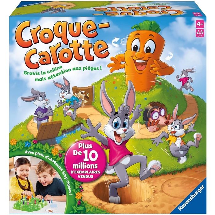 Jeu de parcours enfant - Ravensburger - Croque Carotte - 2 a 4 joueurs - Des 4 ans