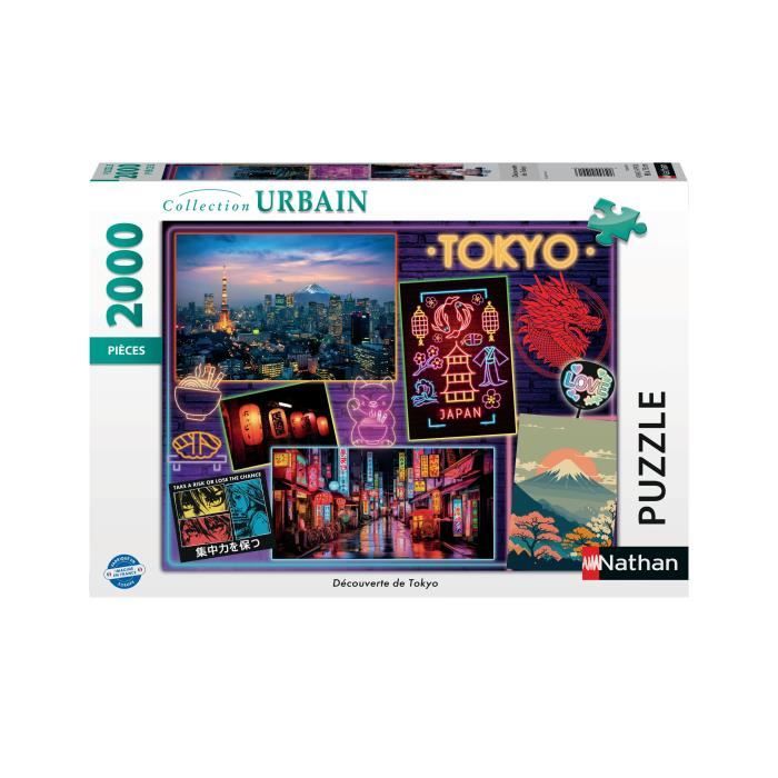 Nathan-Puzzle 2000 pieces - Découverte de Tokyo-4005555010913-A partir de 14 ans