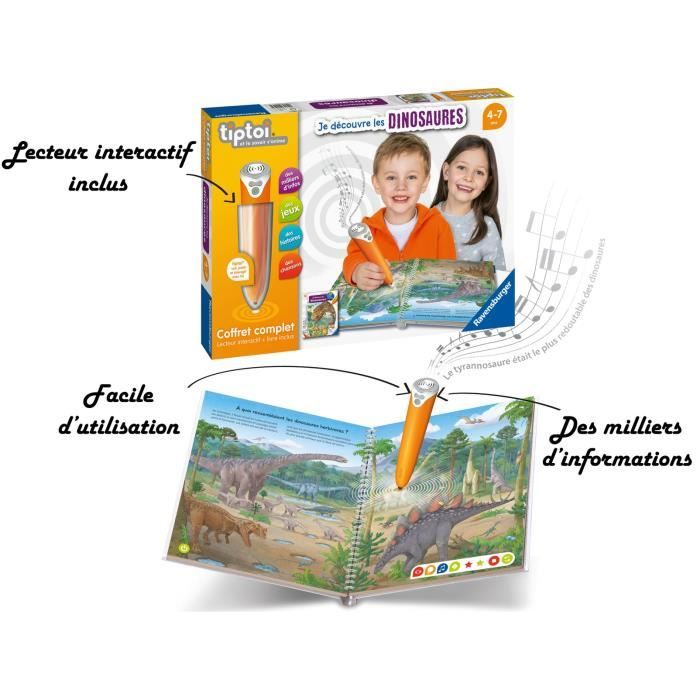 Coffret complet tiptoi Ravensburger Je découvre les dinosaures