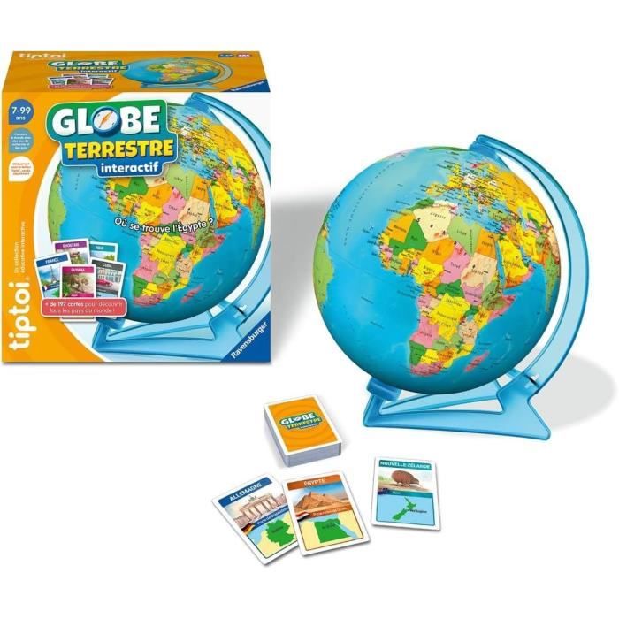 tiptoi Globe terrestre interactif, 00000191, 7 ans, Ravensburger