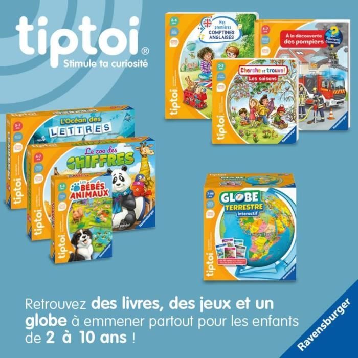 tiptoi Globe terrestre interactif, 00000191, 7 ans, Ravensburger