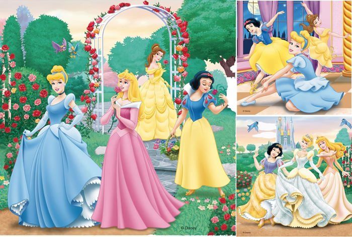 Puzzles Disney Princesses - Ravensburger - Lot de 3 puzzles de 49 pieces - Des 5 ans