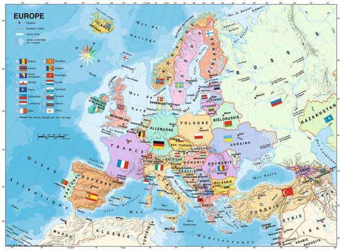 Ravensburger - Puzzle 200 pieces XXL - Carte d'Europe - Mixte - A partir de 8 ans