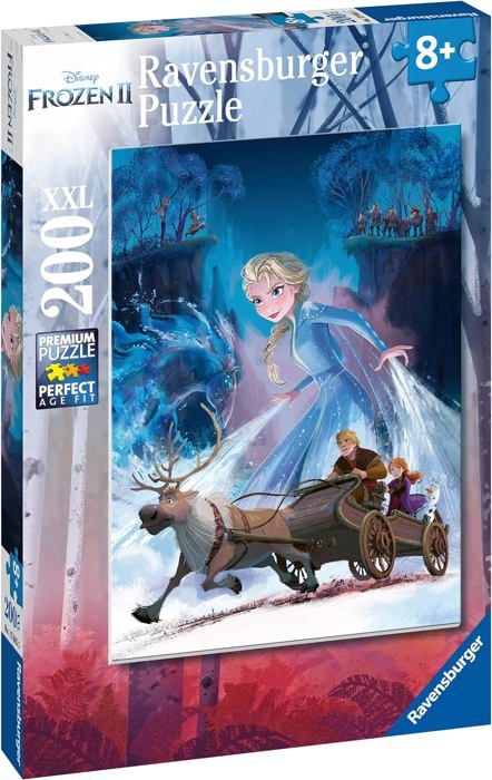 Puzzle La Reine des Neiges 2 - Ravensburger - 200 pieces XXL - Foret mystérieuse - Enfant 8 ans et plus