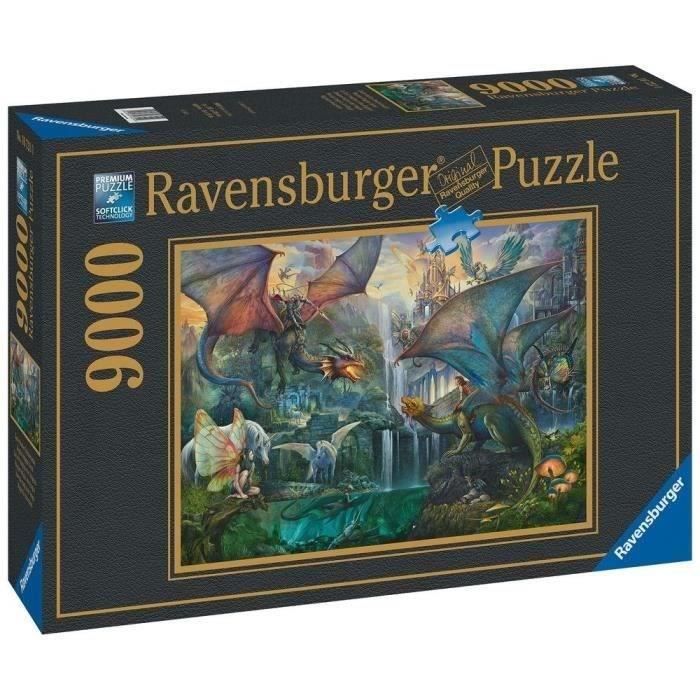 Puzzle 9000 pieces La foret magique des dragons, Fantastique, Adulte, 16721, Ravensburger