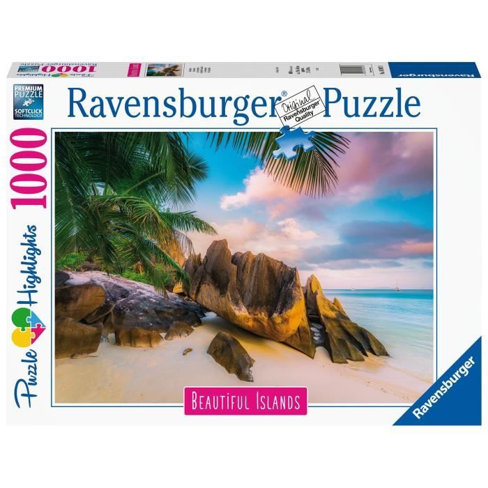 Puzzle 1000 pieces Les Seychelles - Ravensburger - Paysages - Adultes et enfants des 14 ans